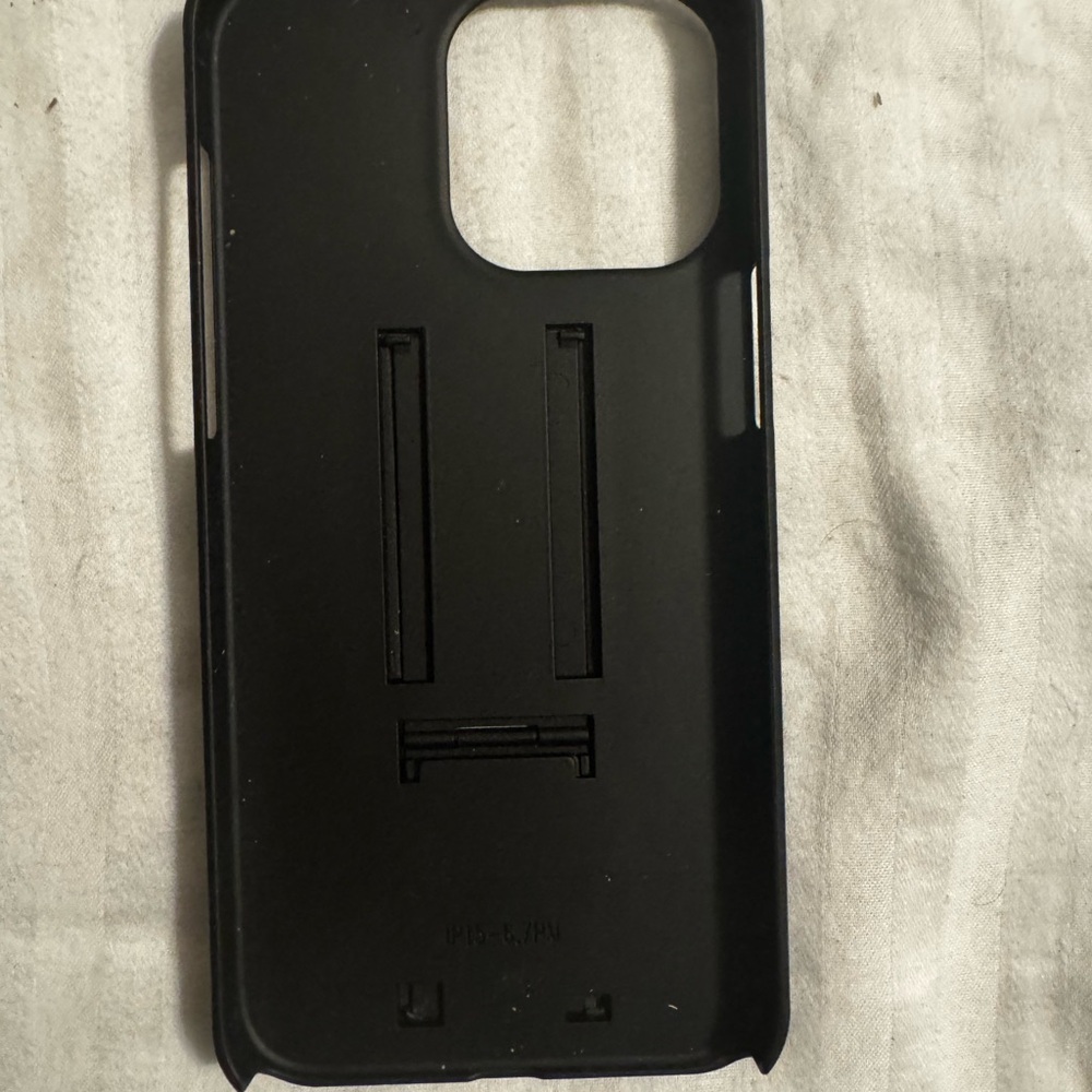 Black Matte Phone Case with Holster for Durability